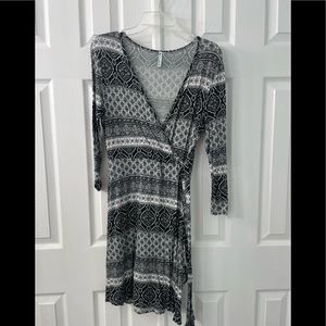 Black and white boutique dress